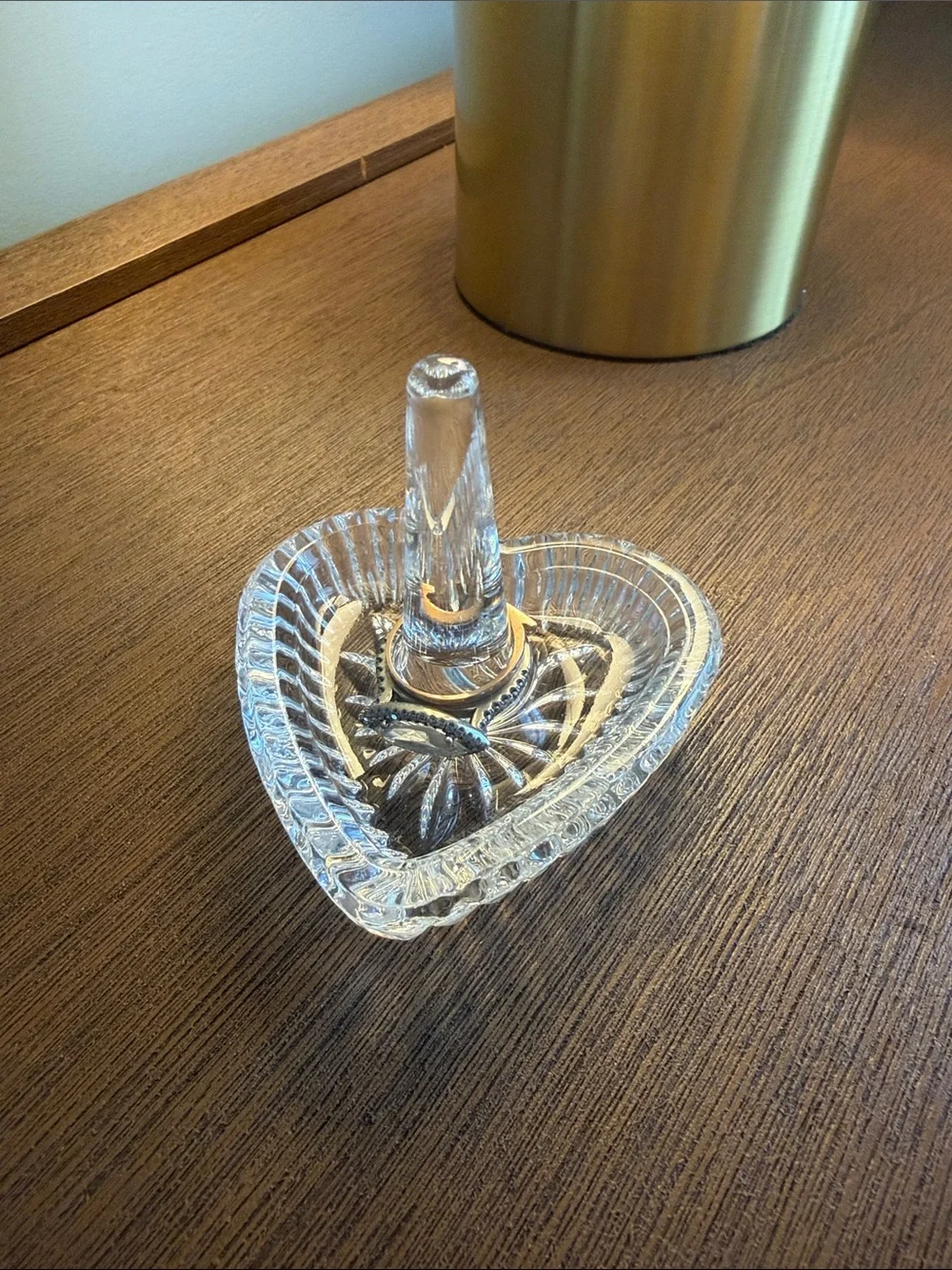 Waterford Crystal heart shaped